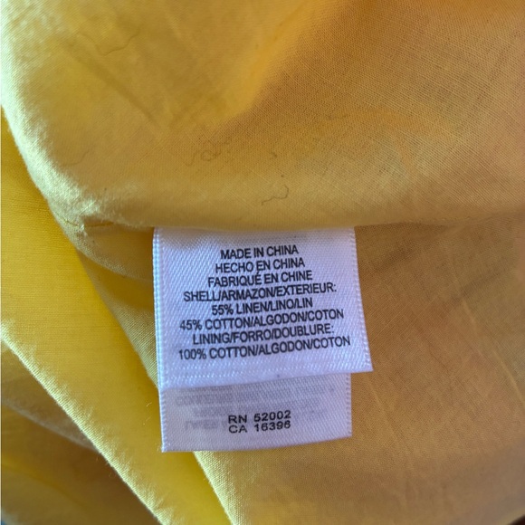 Liz Claiborne Vtg 90s Linen Cotton Blend Plaid Full Skirt Sunset Maxi Dress - 8 - Picture 10 of 13